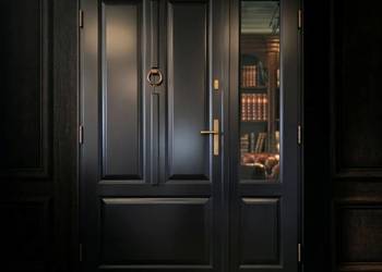 Drzwi 1,5 Skrzydłowe Zewnętrzne Wejściowe Drewniane Classic 4