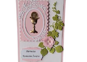 Kartki Pamiątka Komunii Świętej B6 Dziewczynka Wzór 3