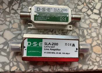 Wzmacniacz liniowy satelitarny SLA-200. 20 dB. 2 szt.