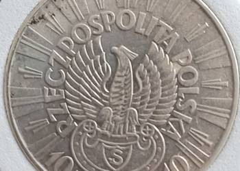 10 zł J. Piłsudski 1934 r. Orzeł Legionów - Oryginał - Super stan.