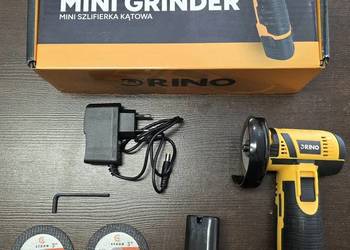 Mini szlifierka kątowa akumulatorowa Rino RN-23159 (2x akumulator, ładowark