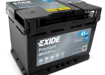 Akumulator 61Ah 600A Exide Premium PRAWY PLUS