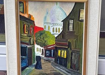 „Paryż Sacre Coeur” piękny obraz olejny