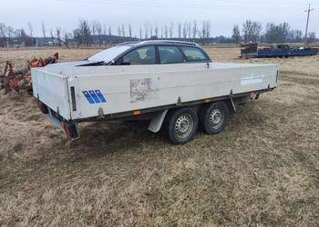 Przyczepa platforma burtowa dwuosiowa 2000 dmc 380x175