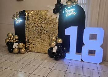 Ścianka do zdjęć, balonowa, urodziny, 18, komunie, chrzciny,baby shower itp