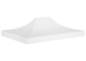 vidaXL Dach do namiotu imprezowego, 4 x 3 m, biały, 270 g/m²(SKU315352)