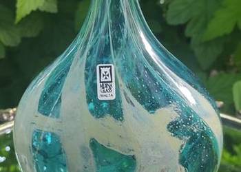MDINA GLASS 
Szklany wazon w cudownych kolorach pisku i morza proj. Michael