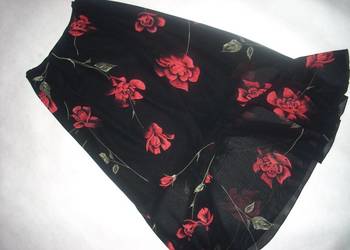 Elegancka Zwiewna Spódnica w kwiaty 38 j nowa