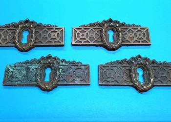 Stare szyldy meblowe. Odlewy mosiężne. Lata 20-ste XX w.