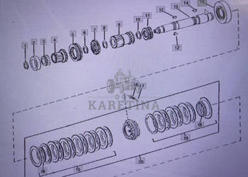 John Deere R78985/bęben synchronizatora/John Deere 4555/4755/4955 Nr częśc…