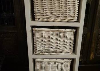 szafka biała stojąca łazienkowa słupek