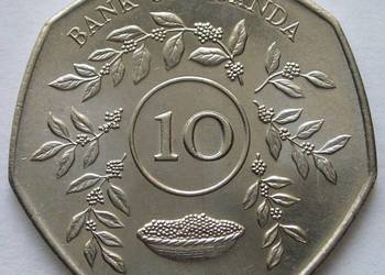 UGANDA 10 SHILLING 1987 - STAN 1/2