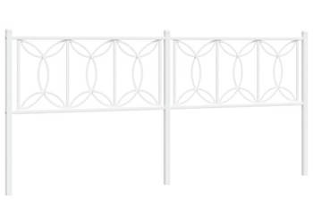 Metalowe wezgłowie białe 200 cm WM-376215