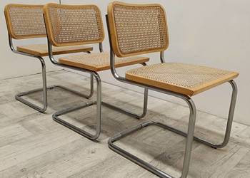 krzesło krzesła Cesca design Marcel Breuer vintage chrom rattan