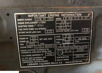 Liebherr Silnik - D 926 TI-E A2