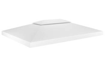 2-poziomowe zadaszenie altany 310 g/m² 4x3 m białe WM-312077