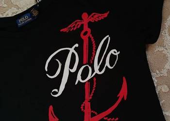 T-shirt bawełniany Polo Ralph Lauren - czarny, rozmiar XS
