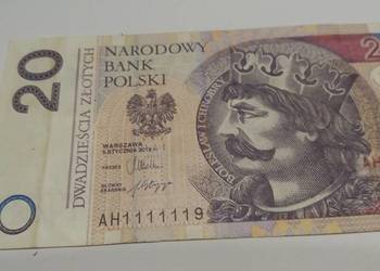 Banknoty NBP z 6 jednakowym cyframi