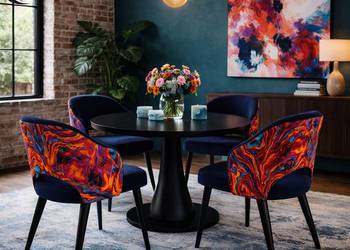 Krzesło Tapicerowane Premium KL8 Lawa Crush Velvet – Edite Meble