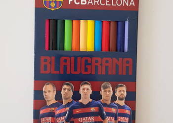 Nowe Kredki ołówkowe 12kol FC Barcelona Astra