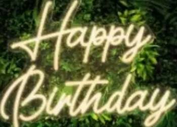 Neon Happy Birthday