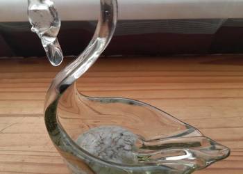 Figurka łabędzia Phoenician Glass - wys.15cm - oryginał naklejka