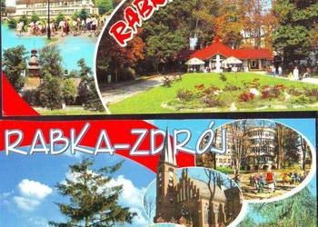 Kart. pozdrow. z  Rabki - Widoki  kas 2009  2 szt.