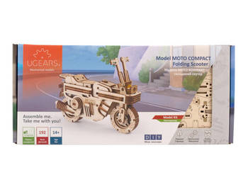 Moto Compact Składany skuter Model mechaniczny do składania UGEARS ANMUR