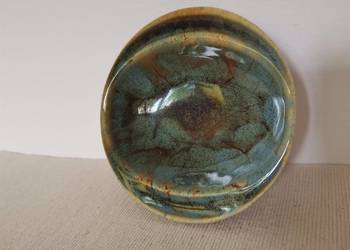 Stara popielniczka Oko porcelit Mirostowice design PRL, New Look