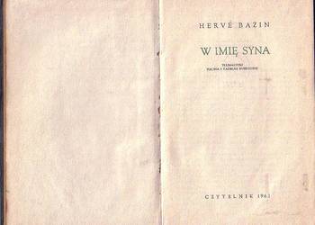 (9724) W IMIĘ SYNA – HERVE BAZIN