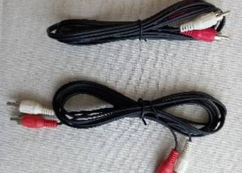 Dwie sztuki kabel łączący 2x cinch Composite Audio Video