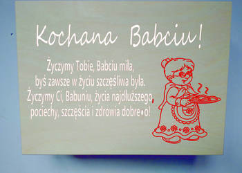 pudełko na herbate dzień babci i dziadka prezent