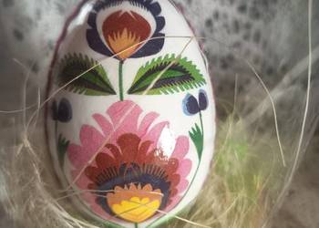 Pisanka decoupage - wzór ludowy