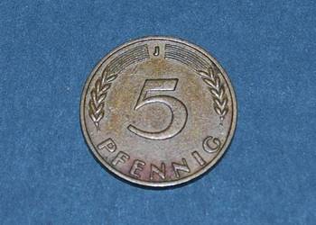 5 Pfennig 1950r Moneta Starocia