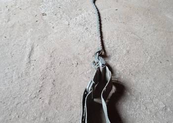 Zabytkowy pas z liną asekuracyjną