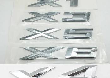 Nowy znaczek X1 X3 X4 X5 X6 srebrny emblemat klejany
