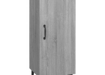 Szafka szary dąb sonoma 345x34x90 cm materiał drewnopochodny WM-817406