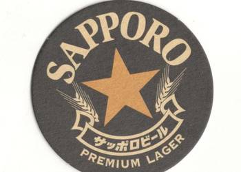 Sapporo  - podstawka do piwa. Nr. 1.