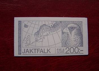 Szwecja 1981 MNH Mi. 1140 Karnet  Ptaki Jastrząb Cz. Slania  a