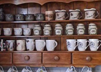 Rustykalne półki kuchenne