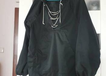 Bluza kangurka - czarna z kapturem - M