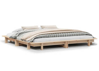Rama łóżka bez materaca lite drewno sosnowe 180x200 cm WM-3302264
