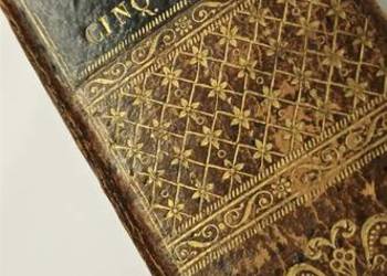 Starodruk z epoki napoleońskiej prawo LES CINQ CODES 1822 r. Oprawa skóra.