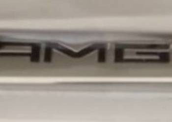 NOWE logo AMG Edition emblemat przyklejany srebrny
