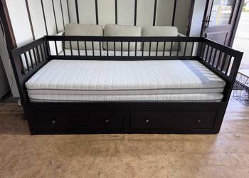 Łóżko leżanka IKEA HEMNES Lite drzewo 2 materace IKEA Transport