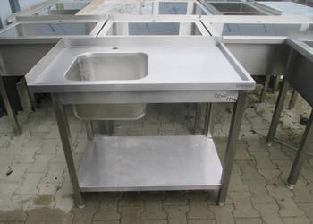 Zlew Gastronomiczny 1 Komorowy Z Półką 100/60/85