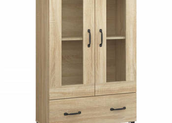Wysoka szafka dąb sonoma 70x31x115 cm materiał drewnopochodny WM-812558
