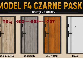 Drzwi wejściowe zewnętrzne z montażem tanio