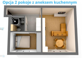 Mieszkanie Kielce 35.8m2 2 pokoje