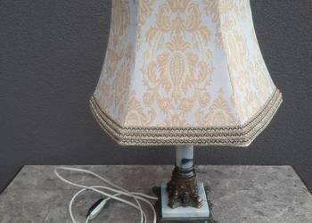 nr13 lampka nocna stołowa imitacja kamienia zdobiona